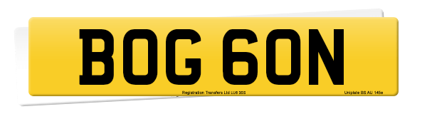 Registration number BOG 60N